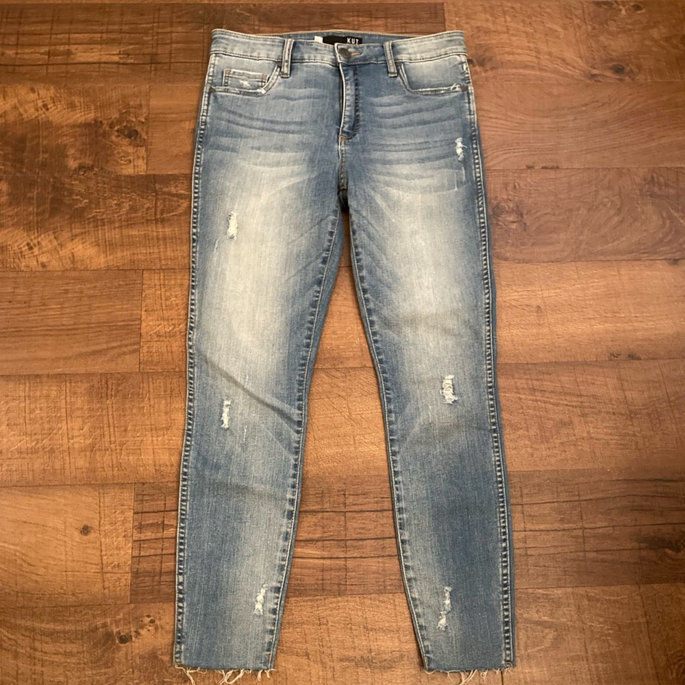 Kut from the Kloth Connie High Rise Fab AB Ankle Skinny Jeans EUC Women’s 6